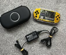 Modded Sony Custom Mario PSP 3000 with Over 100 Games with Case, Charger & PSP Protector