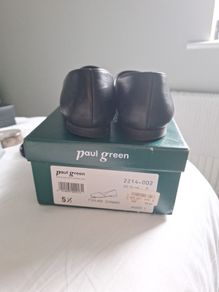 Paul Green Black leather flats