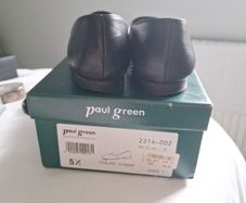 Paul Green Black leather flats