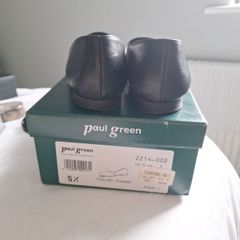 Paul Green Black leather flats