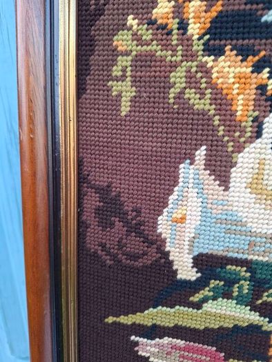 Vintage Needlework Picture