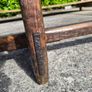 Antique mid 18c yew bench Image 4