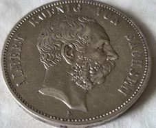 5 Mark Albert 1895E Saxony Rare