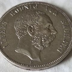 5 Mark Albert 1895E Saxony Rare