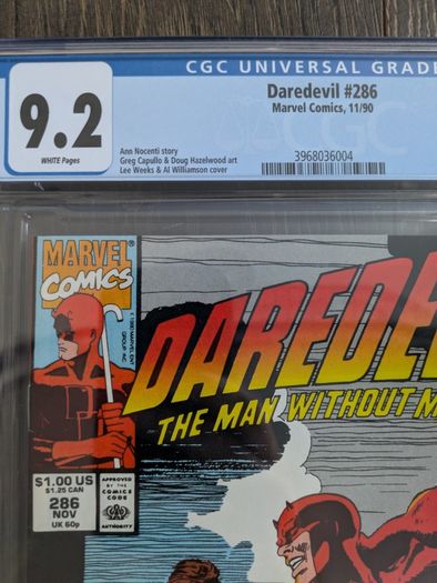 Daredevil Issue 195 and 286 CGC 9.8 Bullseye Certified Graded Comic Framed DC Marvel