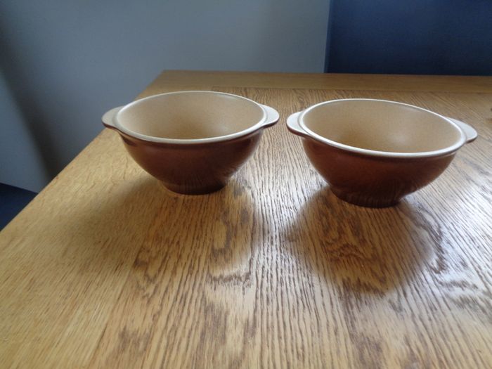 French Vintage "Emile Henry Bowls x 2 for Sale