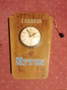 I Perfer Afton 1950s Wall Clock
