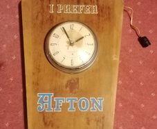 I Perfer Afton 1950s Wall Clock