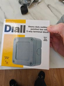 Diall Grey Water resistant Weatherproof junction box