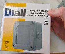 Diall Grey Water resistant Weatherproof junction box