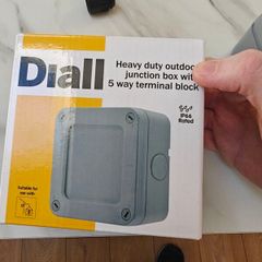 Diall Grey Water resistant Weatherproof junction box