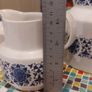 Fabulous Vintage Arklow Pottery Coffee Pot, Pot Warmer Stand, Milk Jug and Sugar Bowl in the Stunning "Larne" Pattern, Cobalt Blue Colourway Image 9