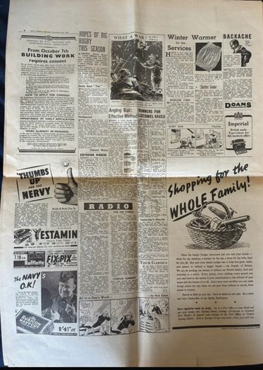 Original Daily Herald Newspaper- 1940 Wartime Edition