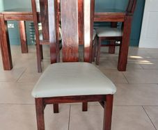 Set of 6 Solid Hardwood Dining Chairs