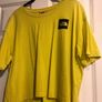 North face women tee shirt size M crop top bright yellow Image 4