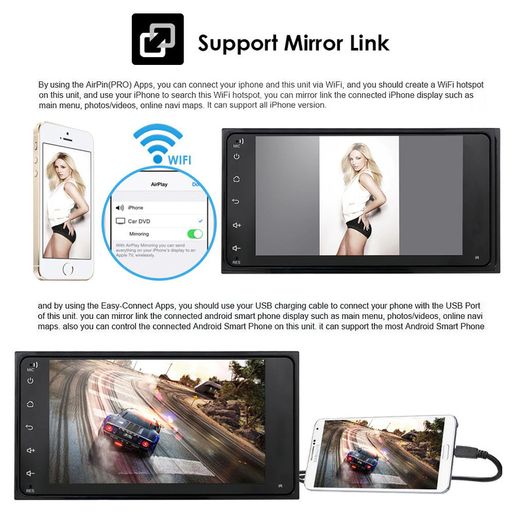Android 10 2Din 2 Din Universal Car Multimedia Player Radio Stereo Mirror Link BT for Toyota VIOS CROWN CAMRY HIACE PREVIA COROLLA RAV4 RAV 4