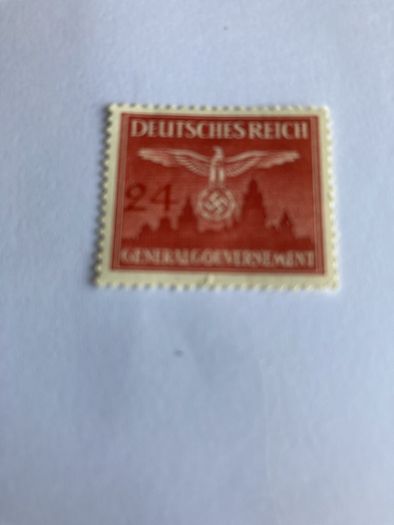 WW2 German Third Reich stamp 1942 - Eagle/Swastika