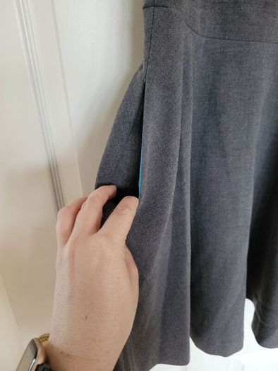 Grey Zara a-line dress with pockets
