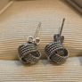 925 Sterling Silver Knot Earrings Image 4