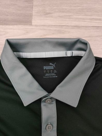 Puma Golf Black Polo Shirt Mens Large