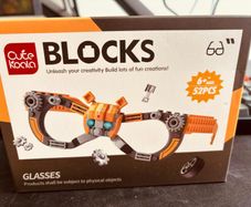 Mechanical Glasses DIY Mech Robot Glass Building Block Set for Kids