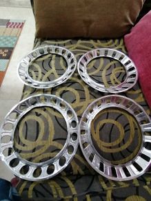 Vintage Mini  chrome hubcap surrounds