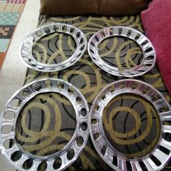Vintage Mini  chrome hubcap surrounds