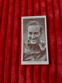Scarce, Original, 1939 Stanley Woods Card, Irish Motorcycle Racing Legend
