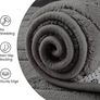 Rugs Living Room 200x300cm,3D Semicircular pattern Grey Area Rugs for Bedroom,Extra Large Rugs for living room,Machine Washable Anti Slip Short Pile Rug for Kids Room Bedroom Image 3