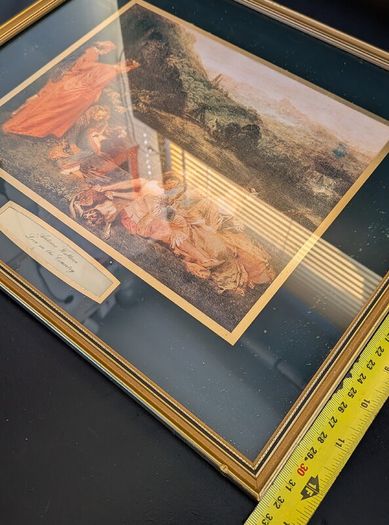 Antoine Watteau Framed Prints Love in the Country Cythera Pair Vintage