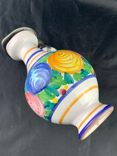 Vintage Art Pottery Hand Painted Pitcher