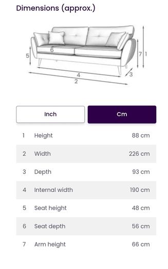 DFS French Connection Zinc Sofa Set (4 Seater, Cuddler & Footstool)