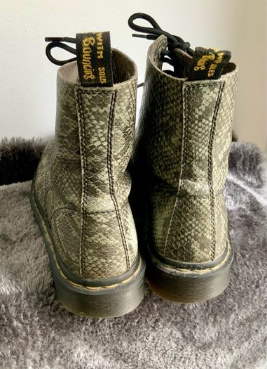 Dr Martens / Docs , Size 5, 1460 Pascal Viper, Light Grey, 2144505