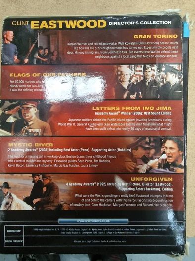 Clint Eastwood directors Blu-Ray boxset