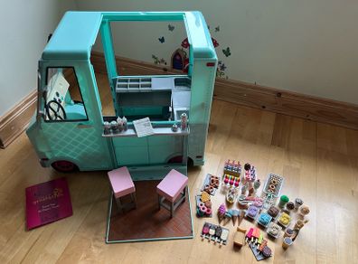our generation ice cream truck / dolls / dog and accessories