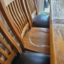 Solid oak dining table + 8 Chairs Image 2