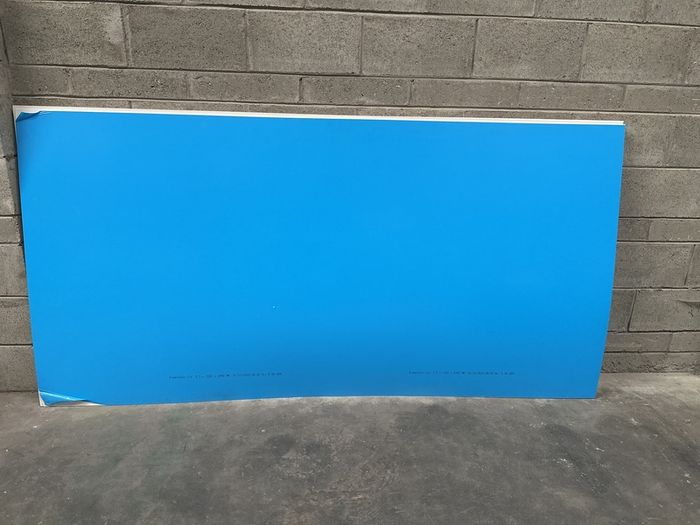 Solid PVC hygienic board 8x4 white 2440m 2.5mm