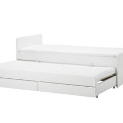 Ikea Slakt Single bed with underbed and storage
