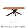Brand New 200cm EZ Living Oval Oak Dining Table w Image 2