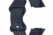 Navy Small Silicone Band Strap For Fitbit Charge 5 Replacement
