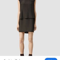 AllSaints  dress 100% silk Size 14