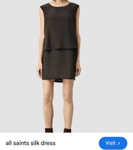 AllSaints  dress 100% silk Size 14