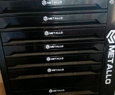 Tool cabinet with tool set