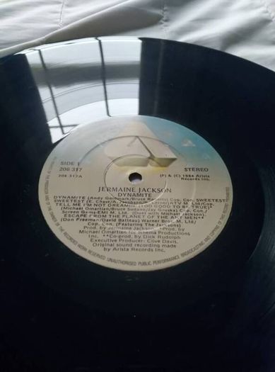 DYNAMITE vinyl LP Irish Pressing Jermaine Jackson