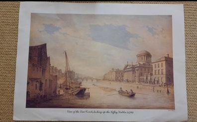 River Liffey , Dublin 1799 Print
