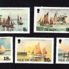 1981 Isle of Man Centenary of Royal National Mission to Deep Sea Fisherman Commemorative Stamps Mint Never Hinged (MNH)