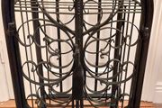 Antique Black Wrought Iron Wine Holder