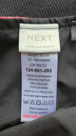 Dungarees and top from next
