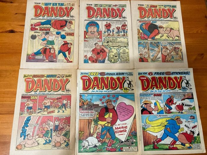 Comics: 'The Dandy' 1988,1989 and 1990 (36 comics)