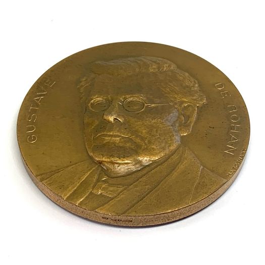 Vintage French Bronze Medal Gustave De Bohan